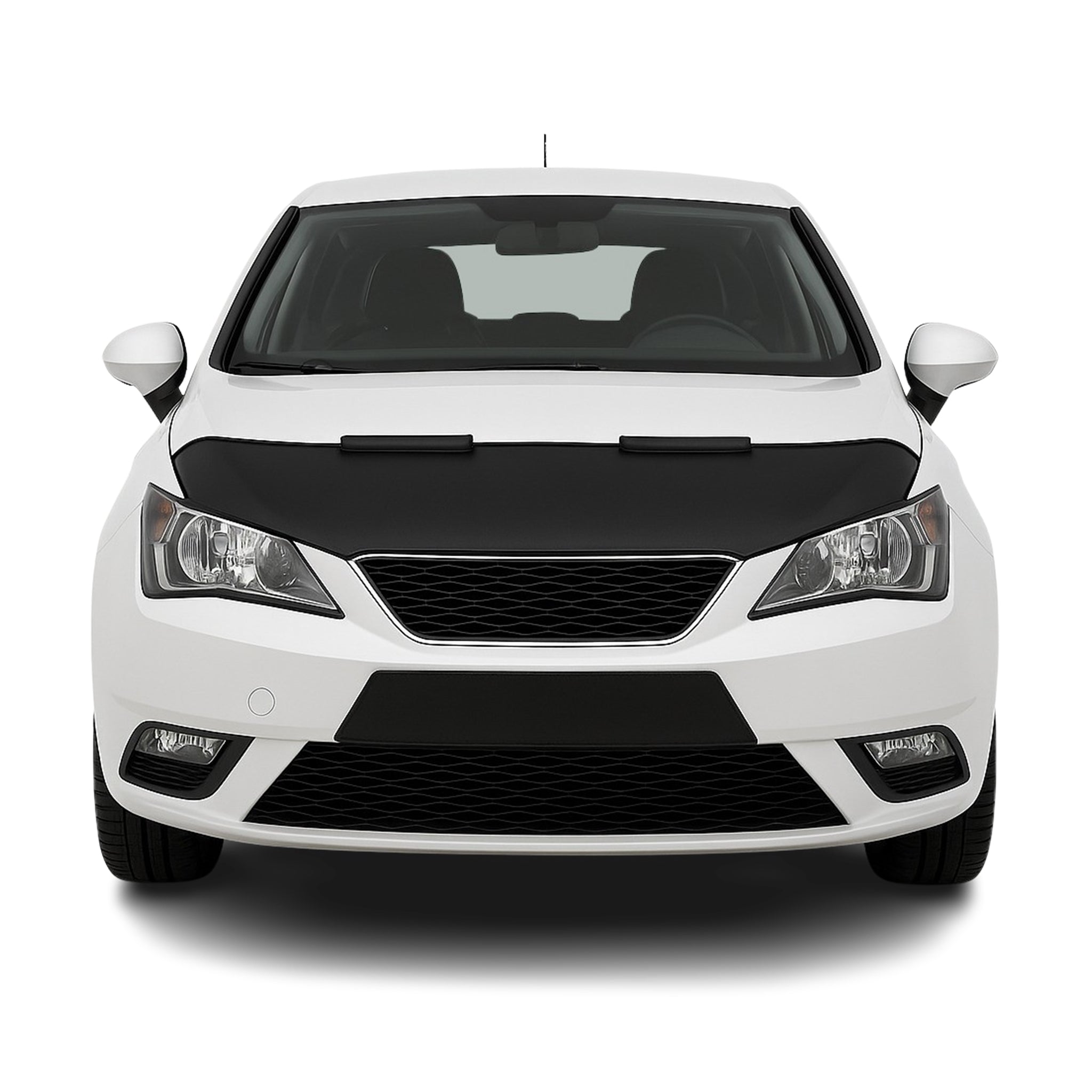 Haubenbra Steinschlagschutz Bonnet Bra für Seat Ibiza 2008-2017 Schwarz Halb