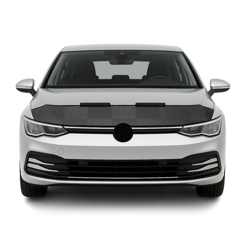 Haubenbra Steinschlagschutz für VW Golf Schrägheck 2019-2025 Kariert Halb