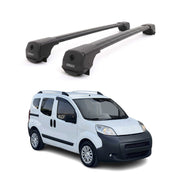 Dachträger Grundträger für Peugeot Bipper 2008-2017 Aluminium 75kg Schwarz 2tlg