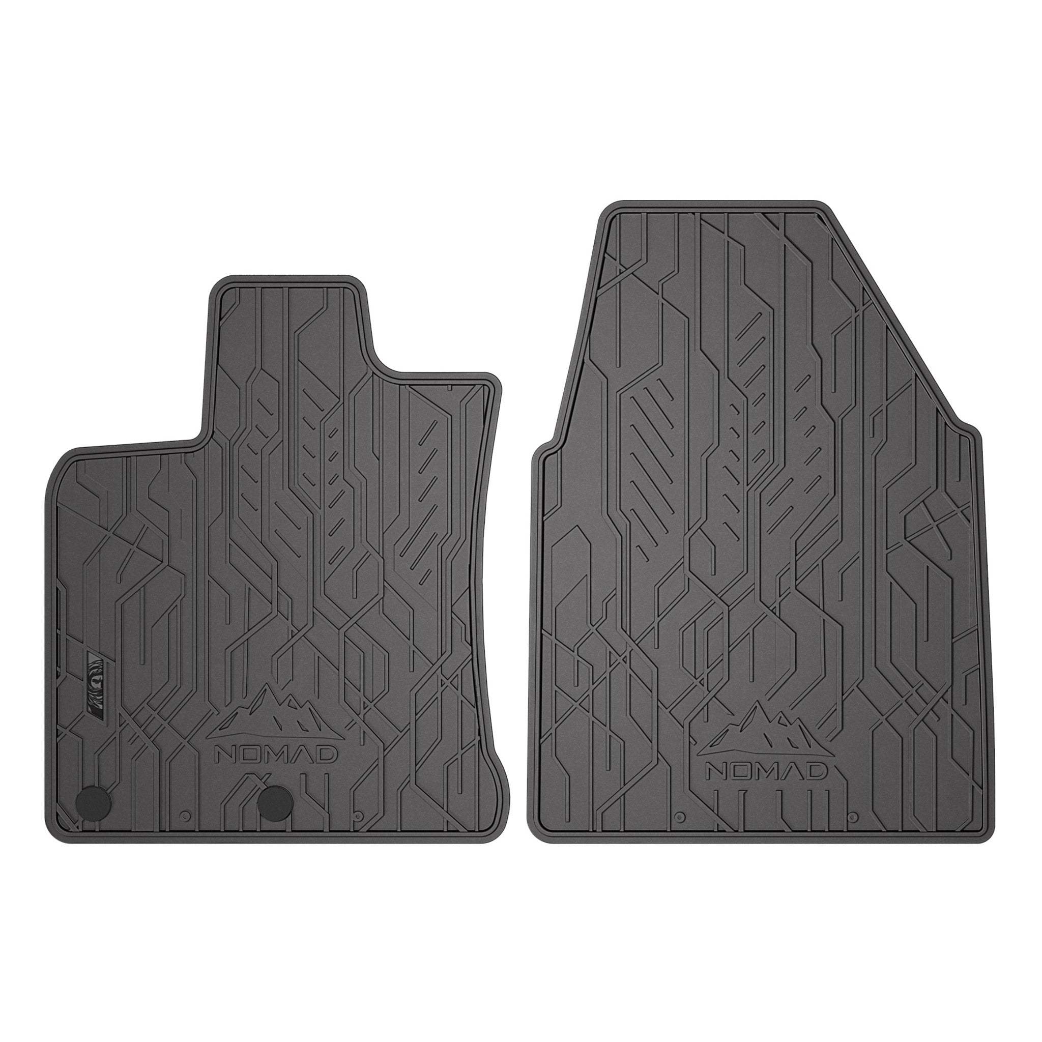 Fußmatten Gummimatten für Nissan Qashqai I 2006-2013 1.Reihe Schwarz 2 tlg