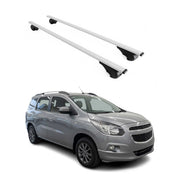 Dachträger Grundtäger für Chevrolet Spin 2012-2016 75kg Metall Silber 2 tlg