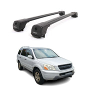 Dachträger Grundträger für Honda Pilot I 2003-2008 Aluminium 75kg Schwarz 2tlg