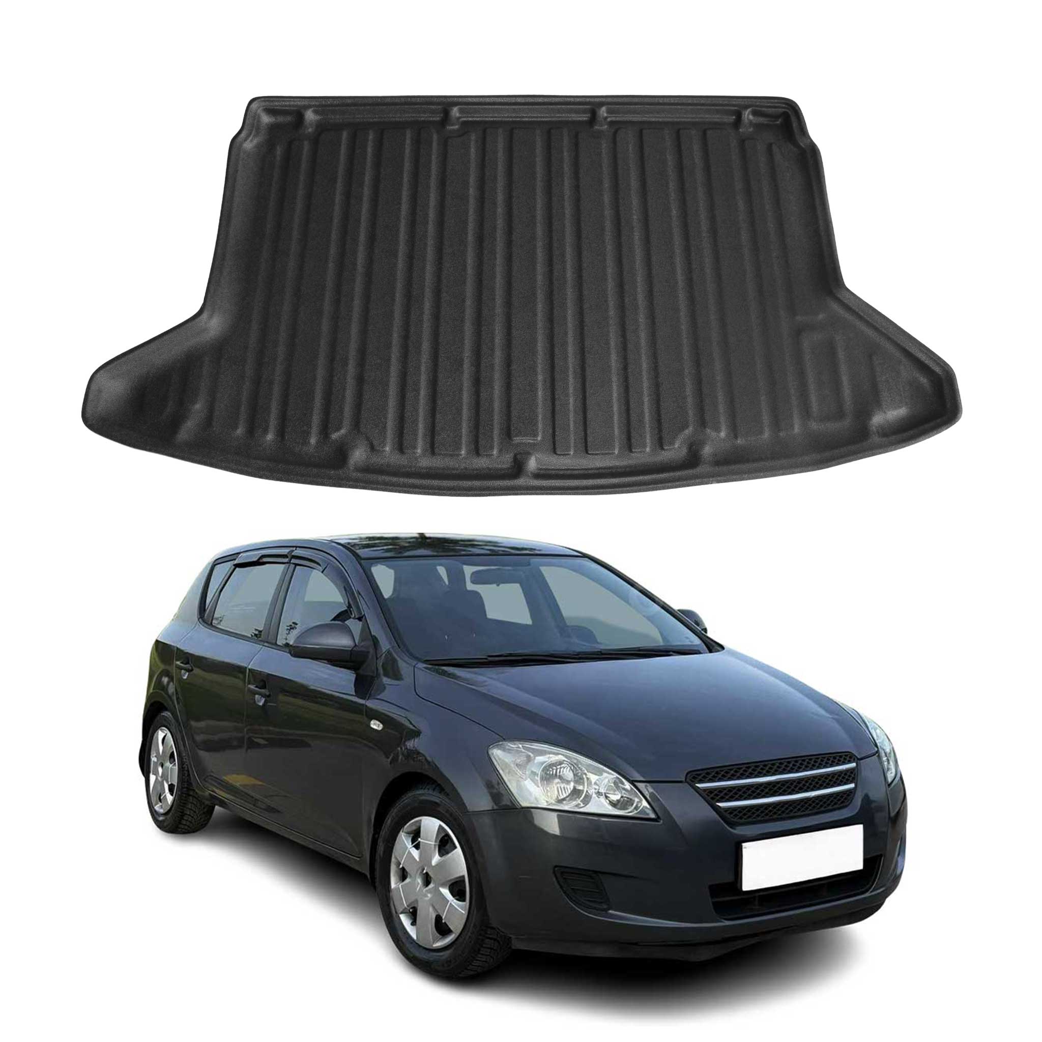 Kofferraumwanne Laderaumwanne für Kia Ceed 2006-2012 Schrägheck Gummi TPE