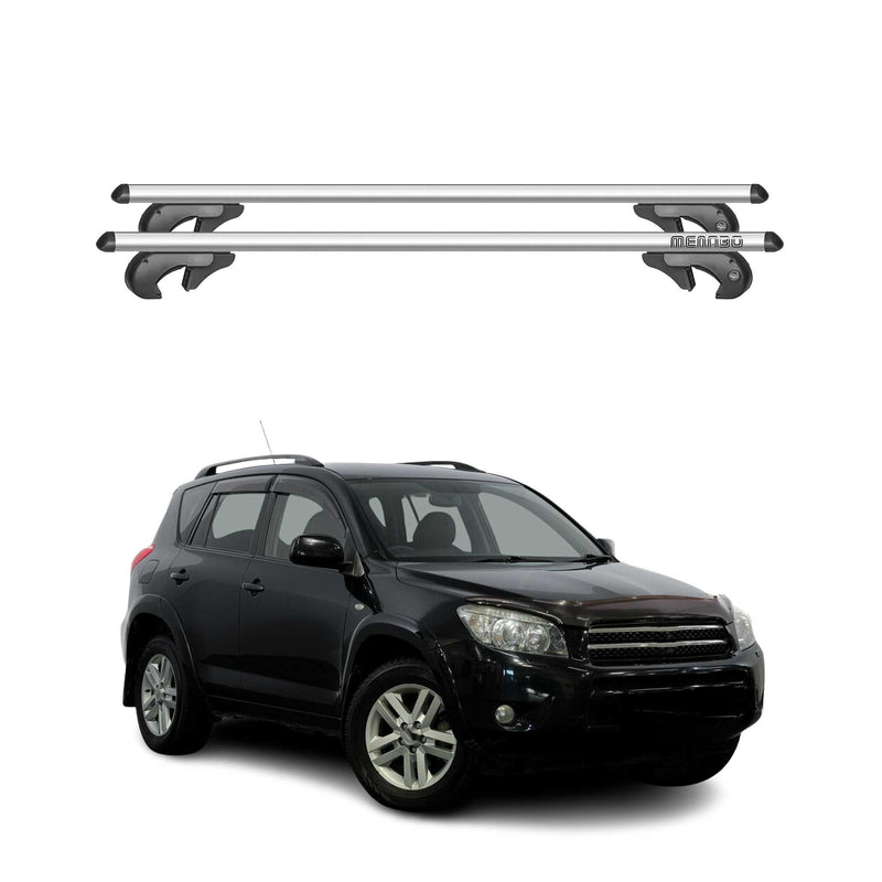 Menabo Dachträger Grundtäger für Toyota RAV4 XA30 2005-2012 90kg Alu Silber 2x