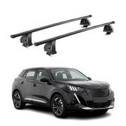 Stahl Dachträger für Peugeot 2008 2019-2026 TÜV Abschließbar 75 kg 2tlg Schwarz