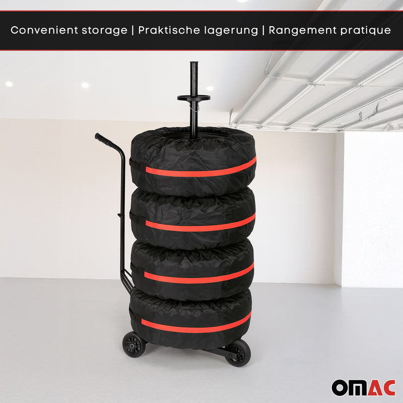 Reifentaschen Set Schutzhülle Reifenhülle 4 teilig für 14" bis 17" Felgen Tasche