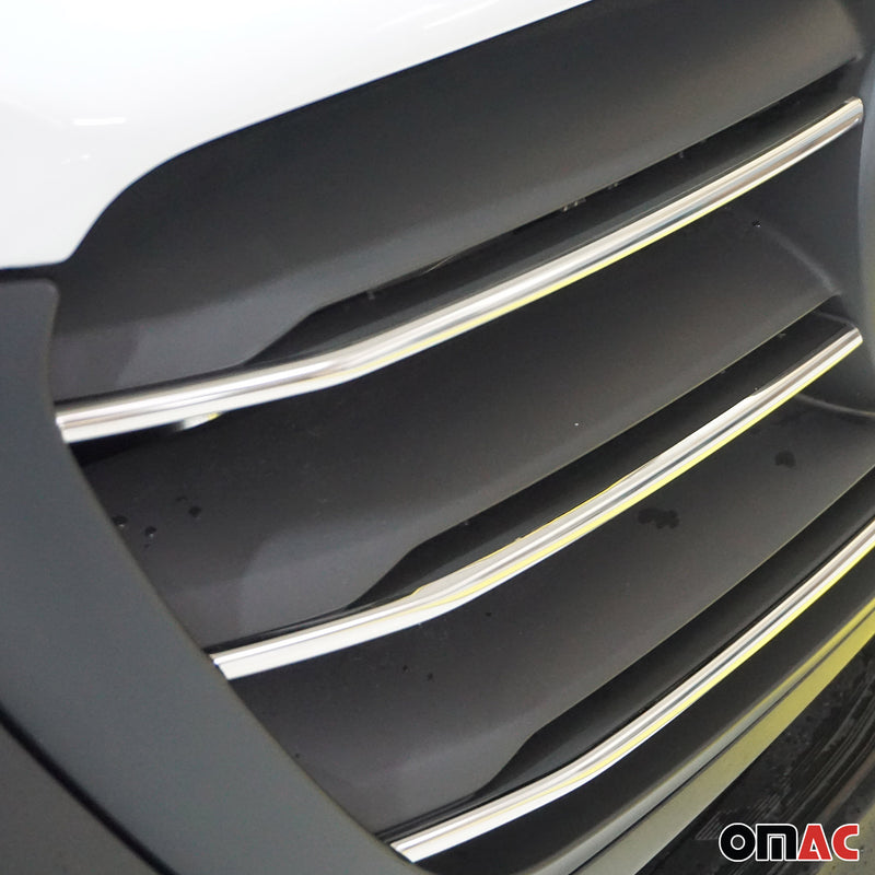 Kühlergrill Leiste Grillleisten für Mercedes Sprinter 907 910 2018-2025 Chrom 5x