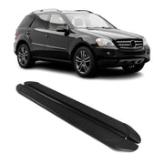 Trittbretter Seitenschweller für Mercedes M Klasse W164 2006-2011 Alu Schwarz