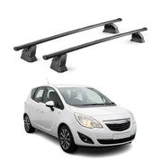 Stahl Dachträger für Opel Meriva B 2010-2017 TÜV Abschließbar 2tlg Schwarz