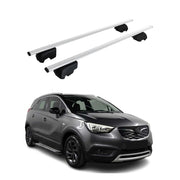 Dachträger Gepäckträger für Opel Vauxhall Crossland X 2017-2024 ABE Silber