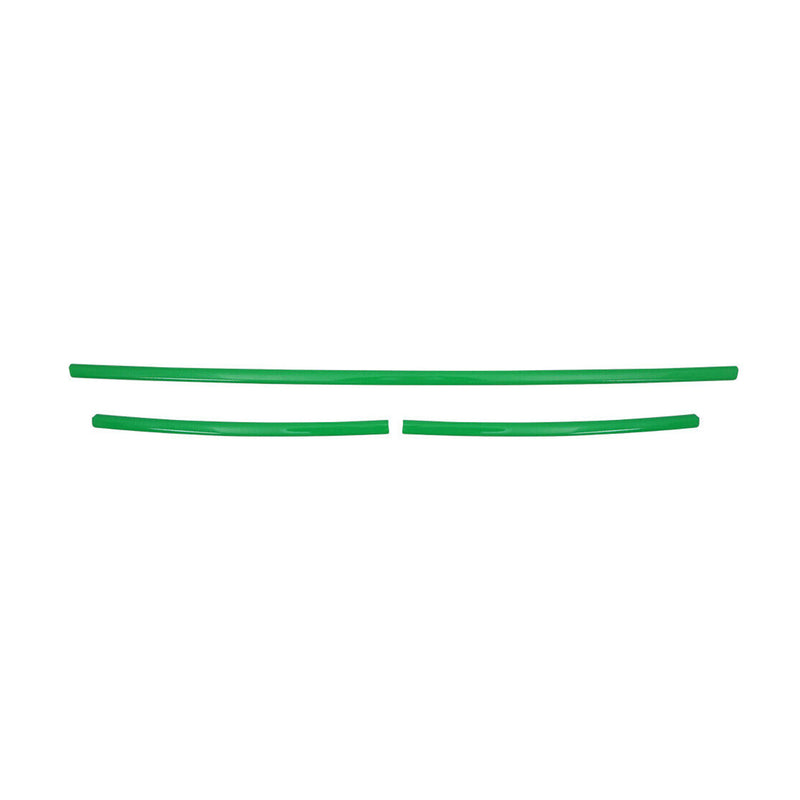 Kühlergrill Leiste Grillleisten für VW T6 2015-2019 Highline Edelstahl Grün 3tlg