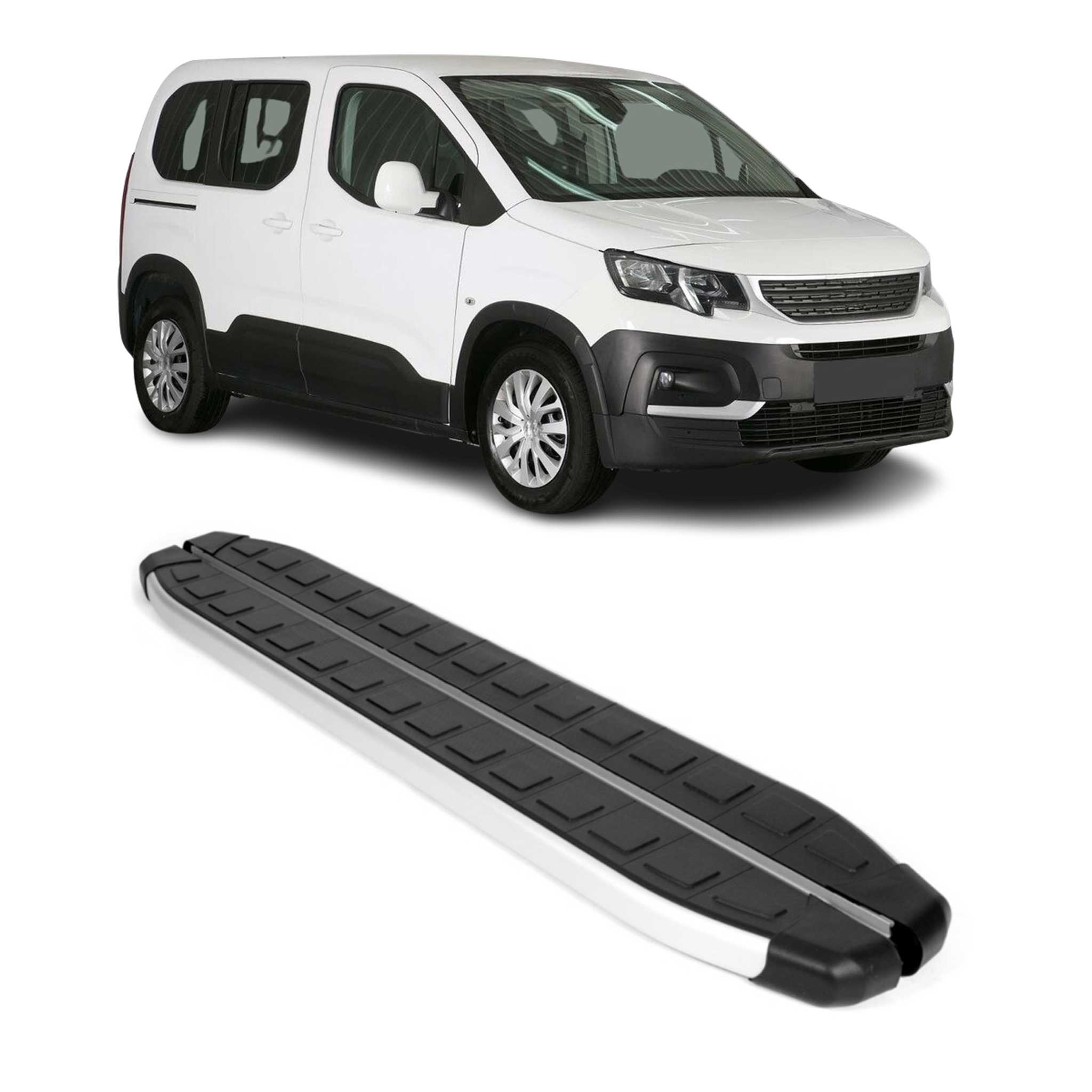 Trittbretter Schweller Seitenschweller für Peugeot Rifter 2018-2026 Kombi L1 2x