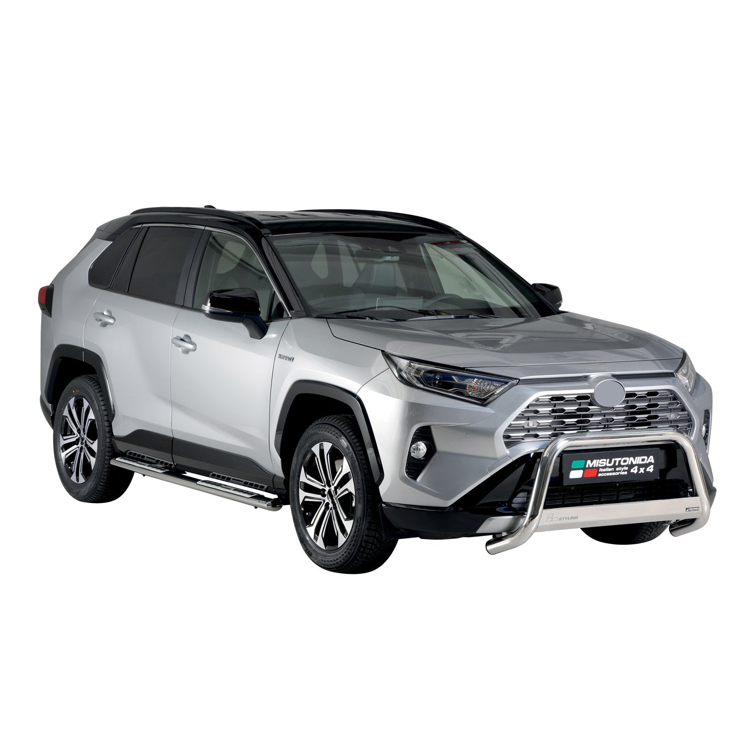 Frontbügel Frontschutzbügel für Toyota RAV4 XA50 2019-2025 Hybrid ø63 Stahl Grau