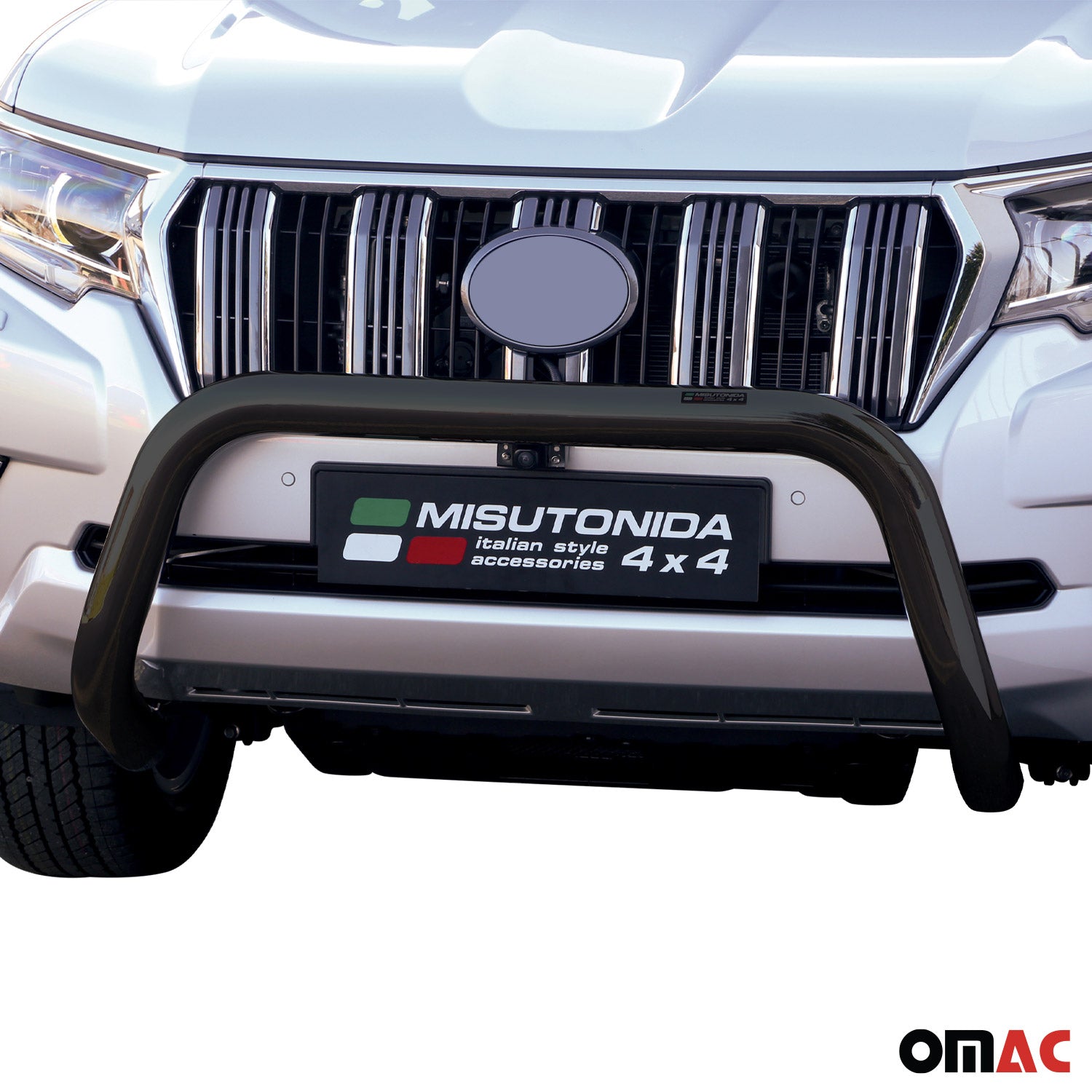 Frontbügel Frontschutz für Toyota Land Cruiser J150 2019-2023 ø76 Schwarz