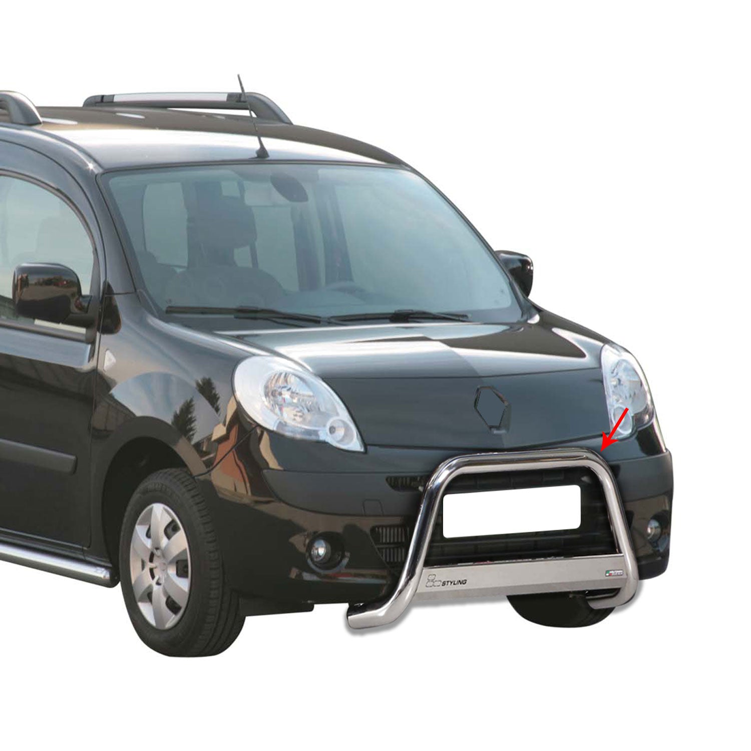 Frontbügel Frontschutzbügel für Renault Kangoo 2008-2013 ø63mm Stahl Silber