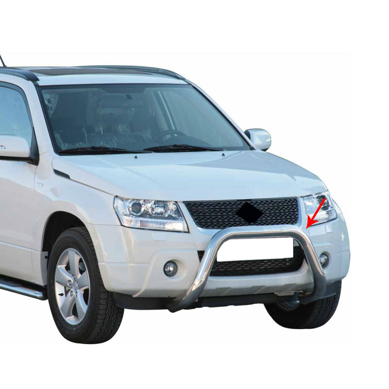 Frontbügel Frontschutzbügel für Suzuki Grand Vitara 2009-2011 ø76mm Stahl Silber