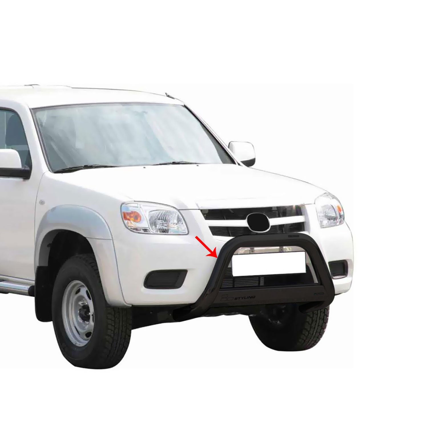 Frontbügel Frontschutzbügel für Mazda BT-50 2009-2012 ø63mm Stahl Schwarz Schutz