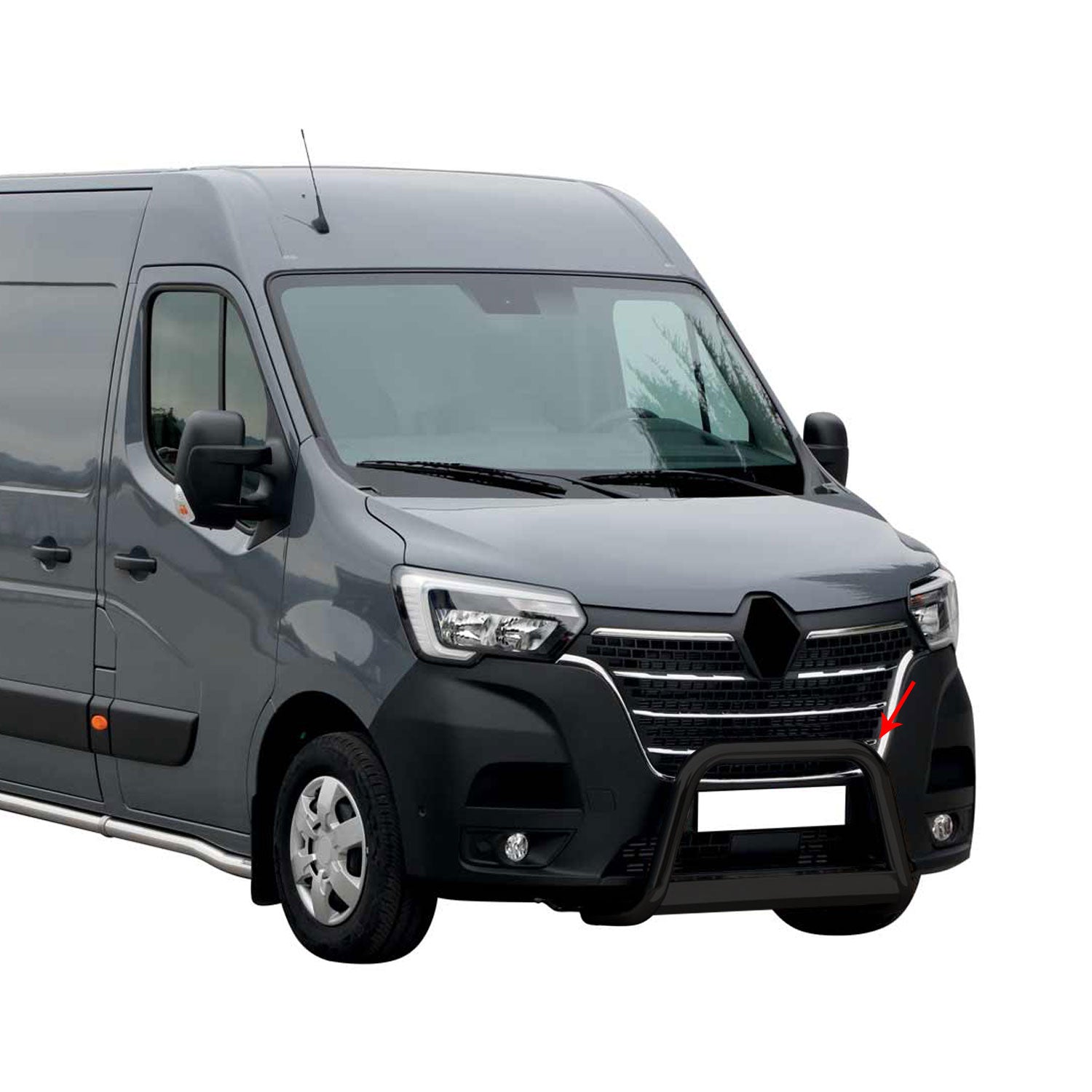 Frontbügel Frontschutzbügel für Renault Master 2019-2023 ø63mm Stahl Schwarz