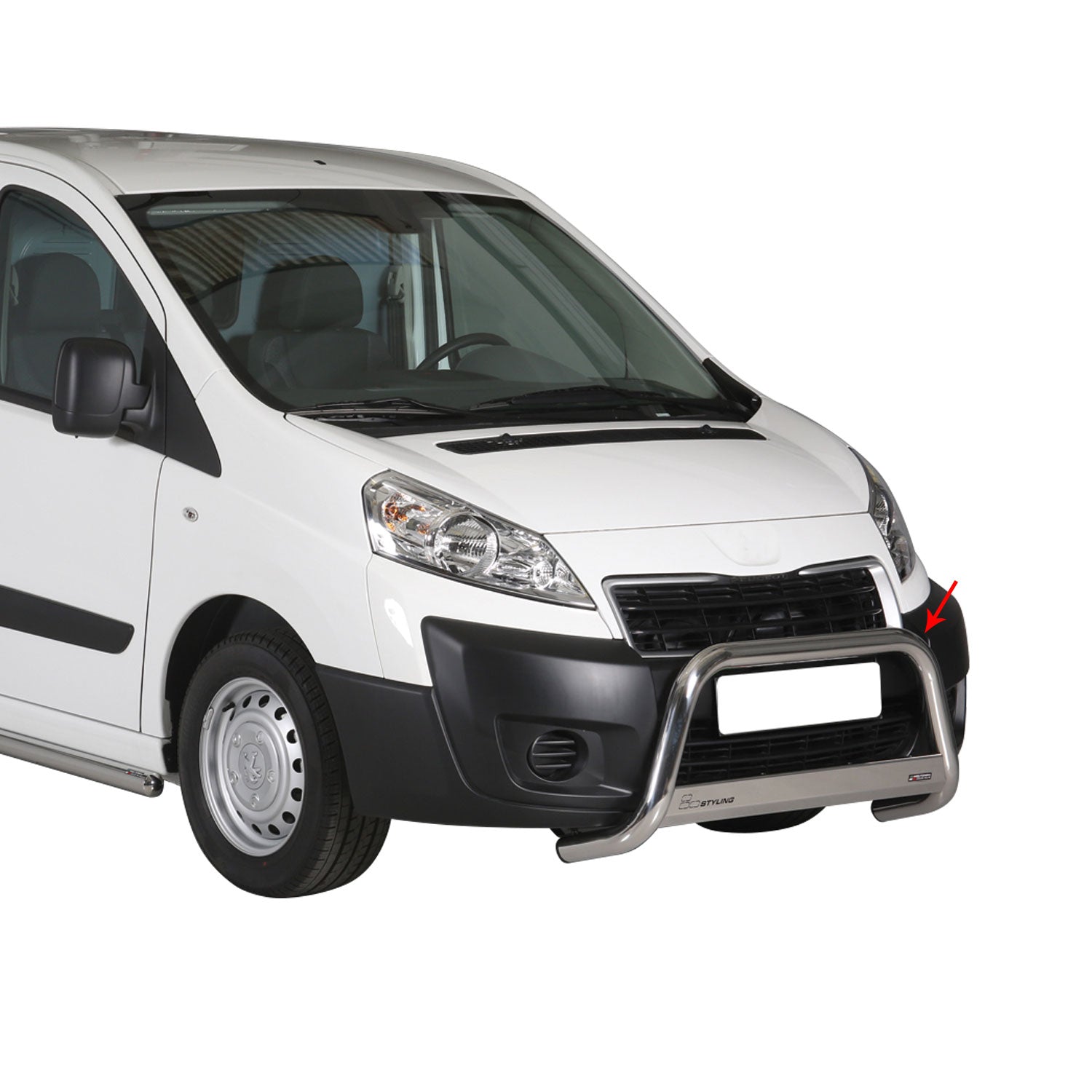 Frontbügel Frontschutzbügel für Peugeot Expert 2013-2016 ø63mm Stahl Silber