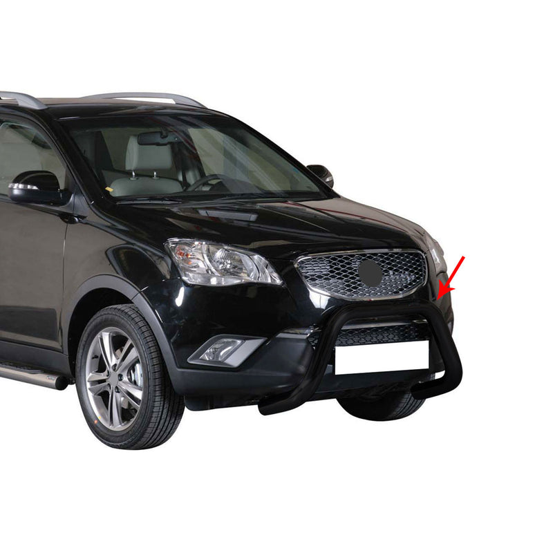 Frontbügel Frontschutzbügel für Ssangyong Korando 2011-2019 ø76mm Stahl Schwarz