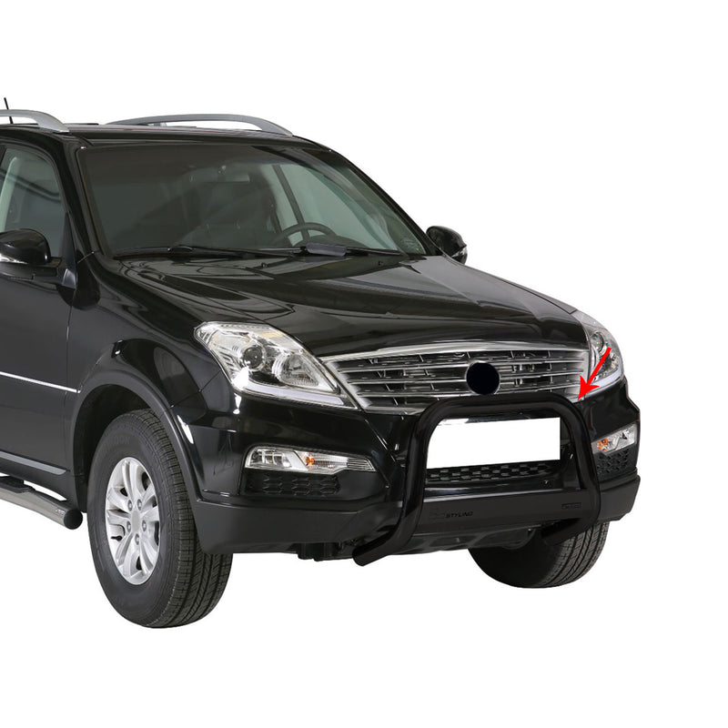 Frontbügel Frontschutzbügel für Ssangyong Rexton W 2013-2017 ø63mm Stahl Schwarz