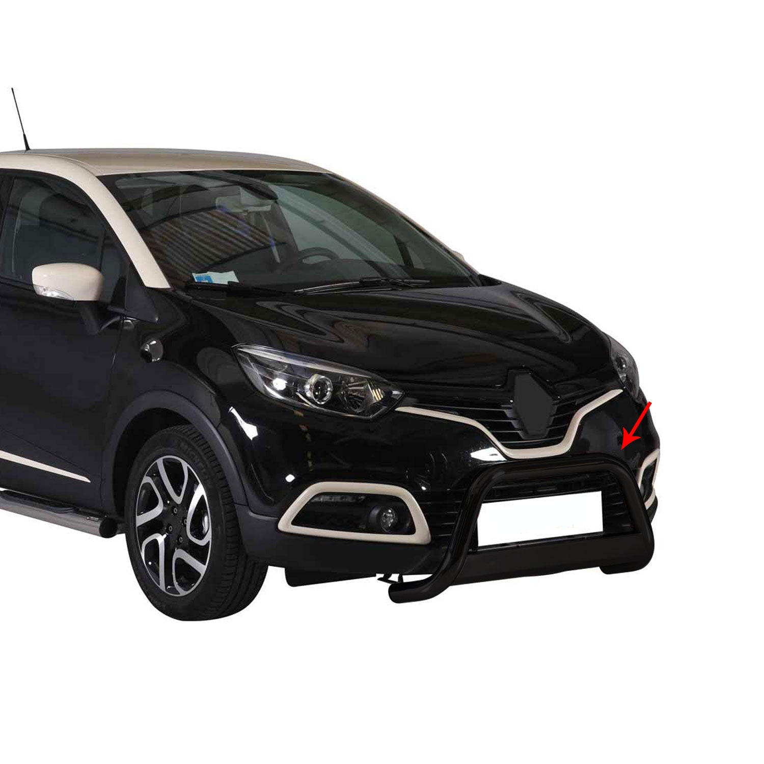 Frontbügel Frontschutzbügel für Renault Captur 2013-2017 ø63mm Stahl Schwarz