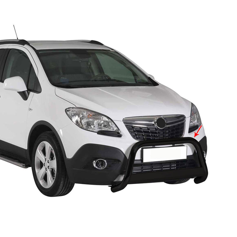 Frontbügel Frontschutzbügel für Opel Mokka 2012-2016 ø63mm Stahl Schwarz Schutz