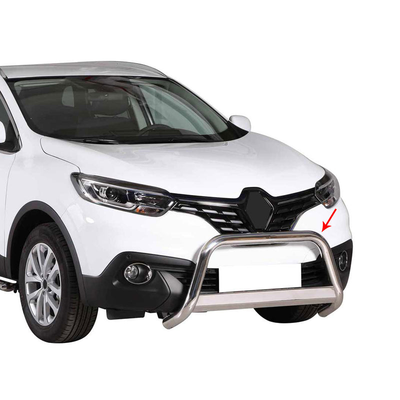 Frontbügel Frontschutzbügel für Renault Kadjar 2015-2018 ø63mm Stahl Silber