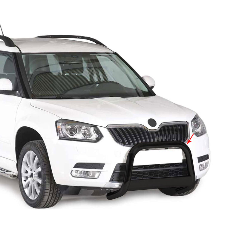Frontbügel Frontschutzbügel für Skoda Yeti 2014-2017 ø63mm Stahl Schwarz Schutz