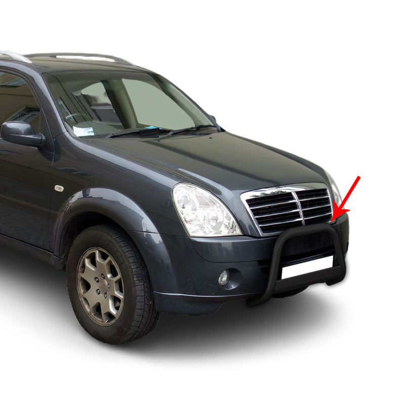 Frontbügel Frontschutzbügel für Ssangyong Rexton 2006-2012 ø63mm Stahl Schwarz