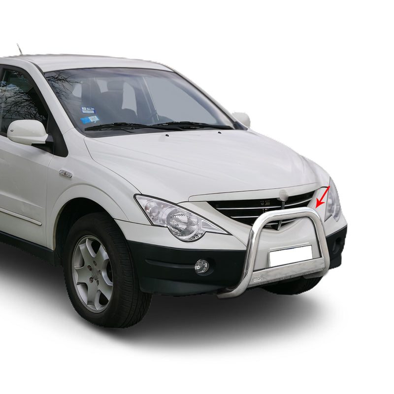 Frontbügel Frontschutzbügel für Ssangyong Actyon 2006-2012 ø63mm Stahl Silber