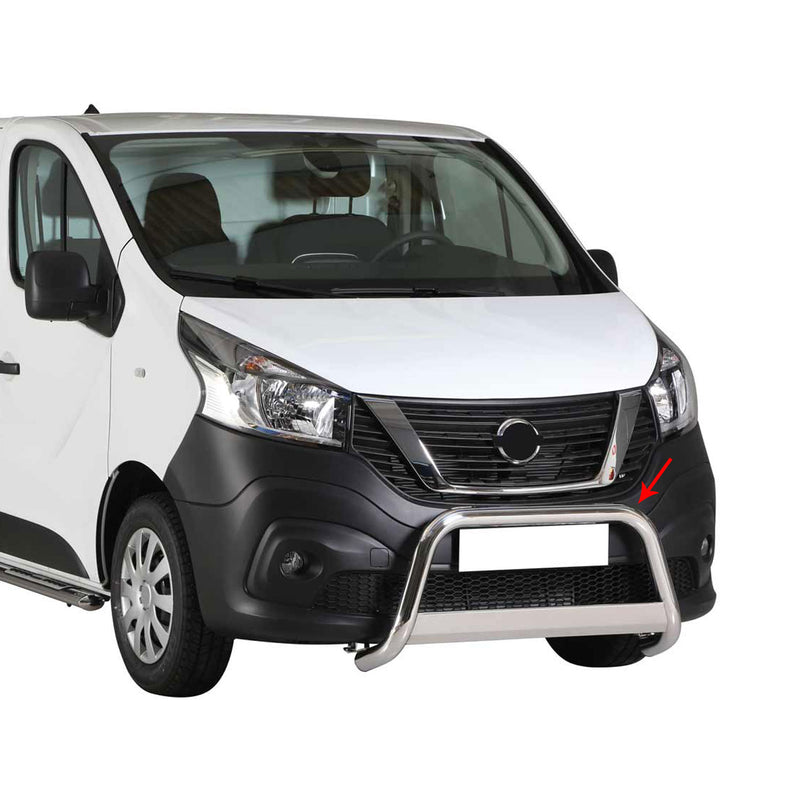 Frontbügel Frontschutzbügel für Nissan NV300 2016-2021 ø63mm Stahl Silber Schutz