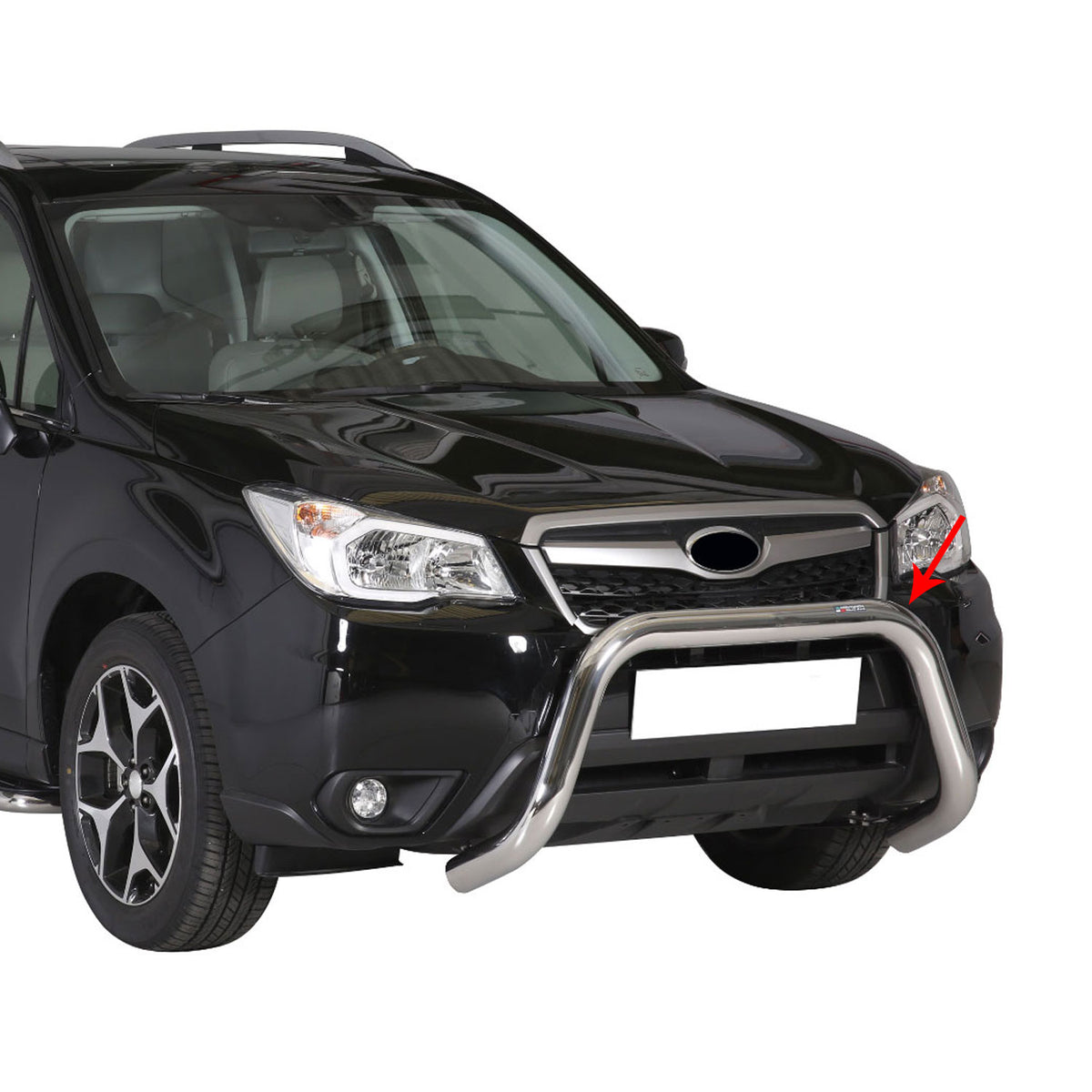 Frontbügel Frontschutzbügel für Subaru Forester 2013-2015 ø76mm Stahl Silber