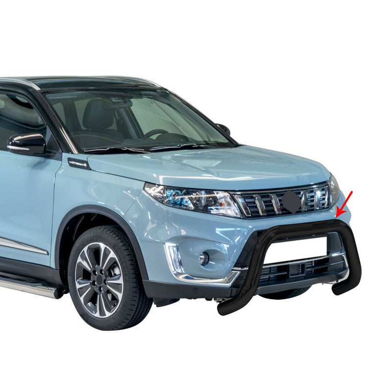 Frontbügel Frontschutzbügel für Suzuki Vitara 2019-2024 ø76mm Stahl Schwarz