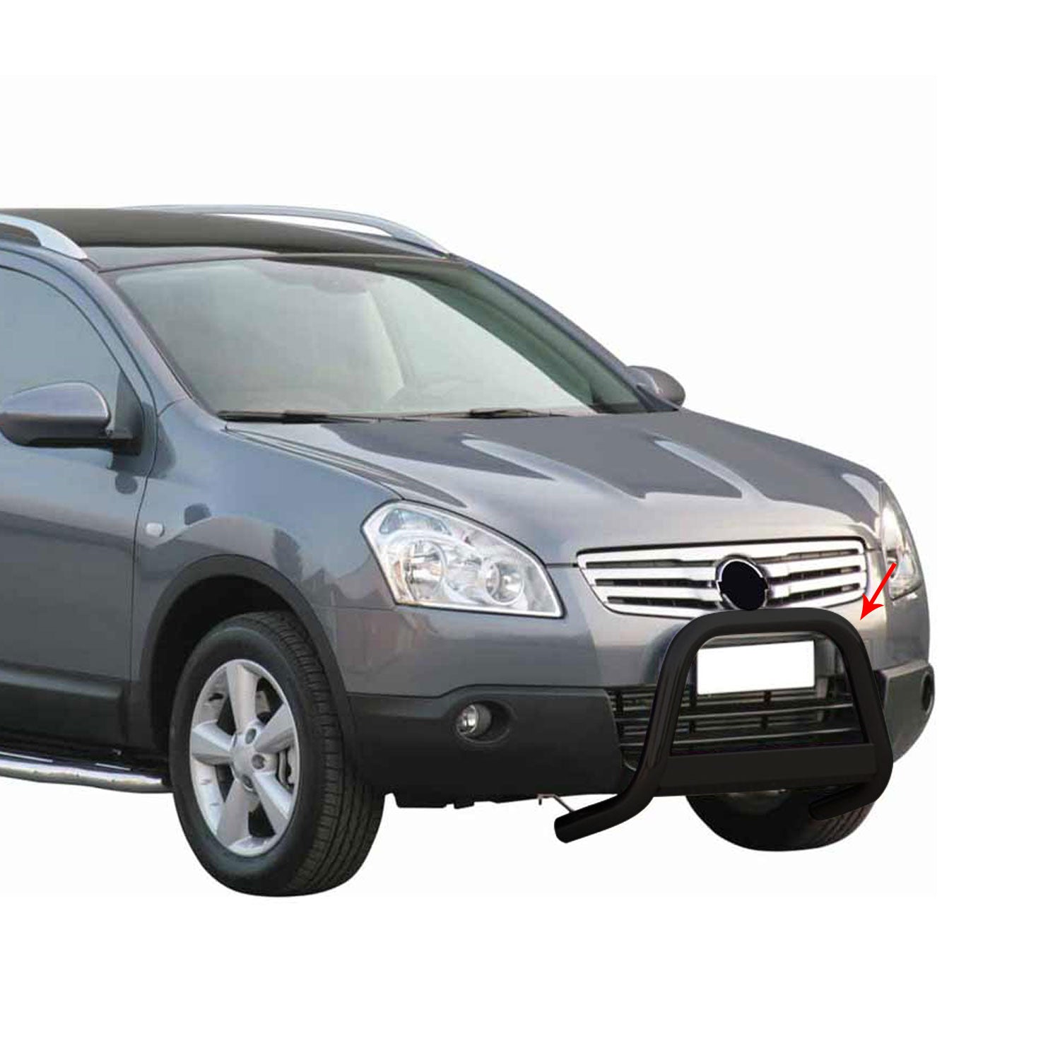 Frontbügel Frontschutzbügel für Nissan Qashqai +2 2008-2013 ø63mm Stahl Schwarz