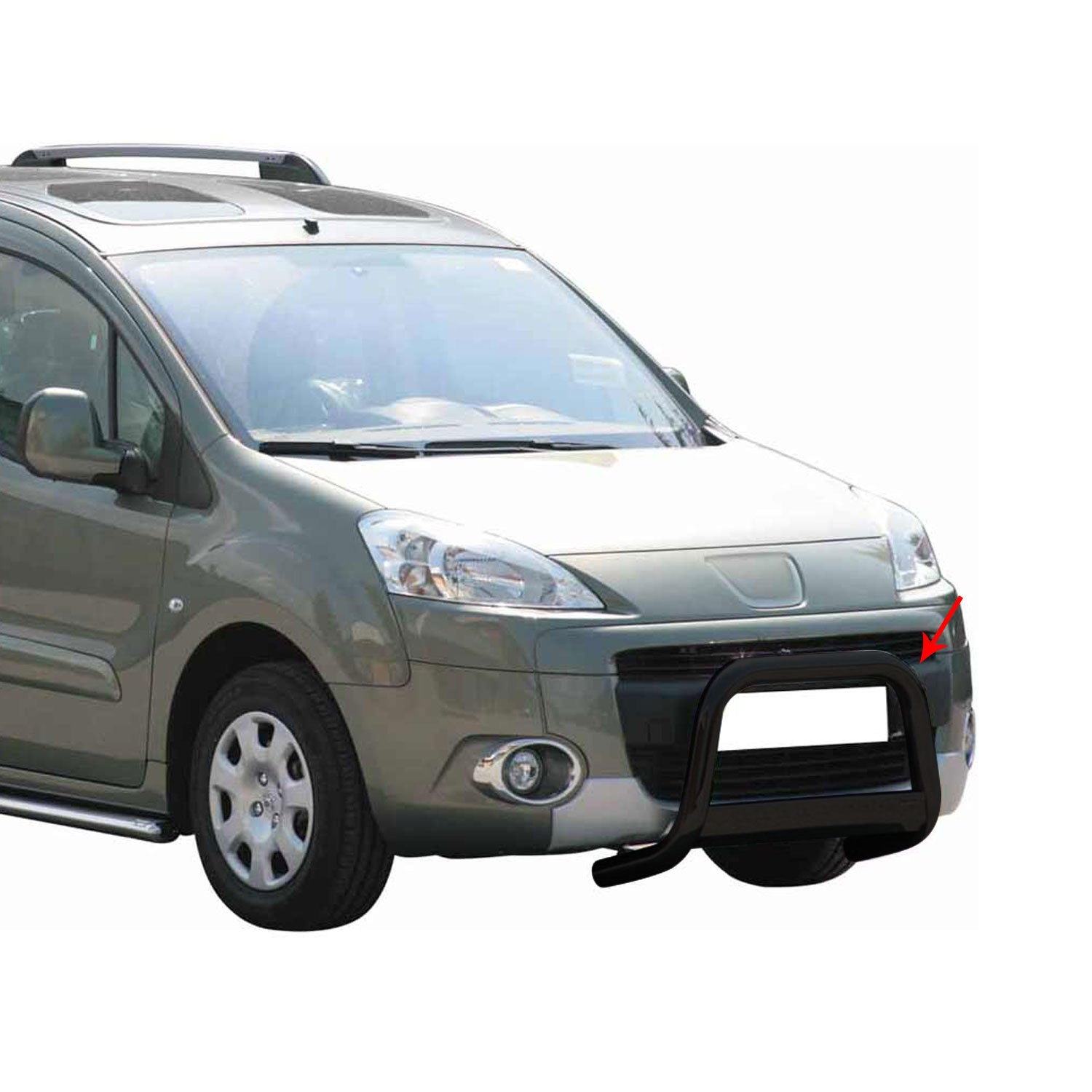 Frontbügel Frontschutzbügel für Peugeot Partner 2008-2015 ø63mm Stahl Schwarz