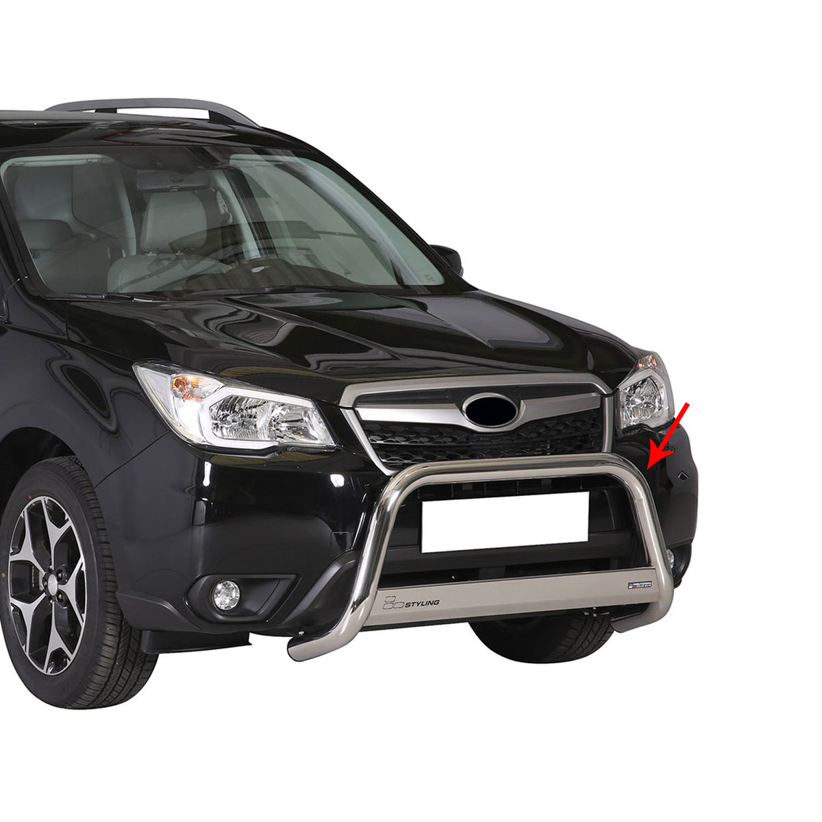 Frontbügel Frontschutzbügel für Subaru Forester 2013-2015 ø63mm Stahl Silber