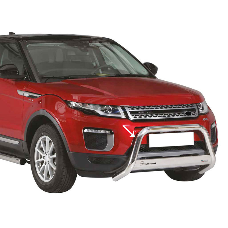 Frontbügel Frontschutzbügel für Range Rover Evoque 2016-2021 ø63mm Stahl Silber