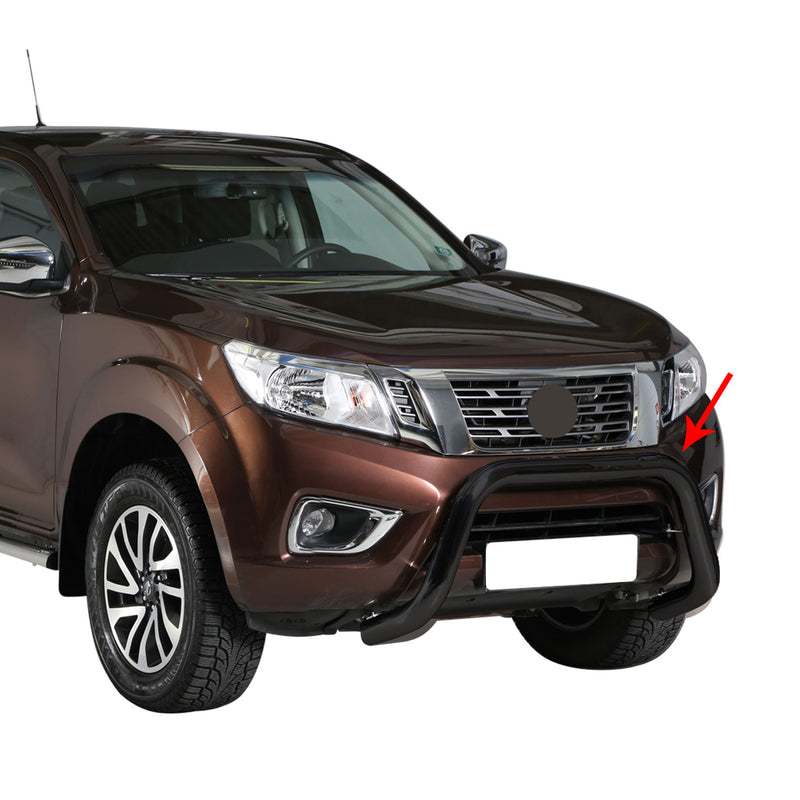 Frontbügel Frontschutzbügel für Nissan NP300 Navara 2016-2021 ø76 Stahl Schwarz