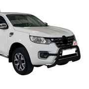 Frontbügel Frontschutzbügel für Renault Alaskan 2017-2021 ø63 Schwarz Edelstahl