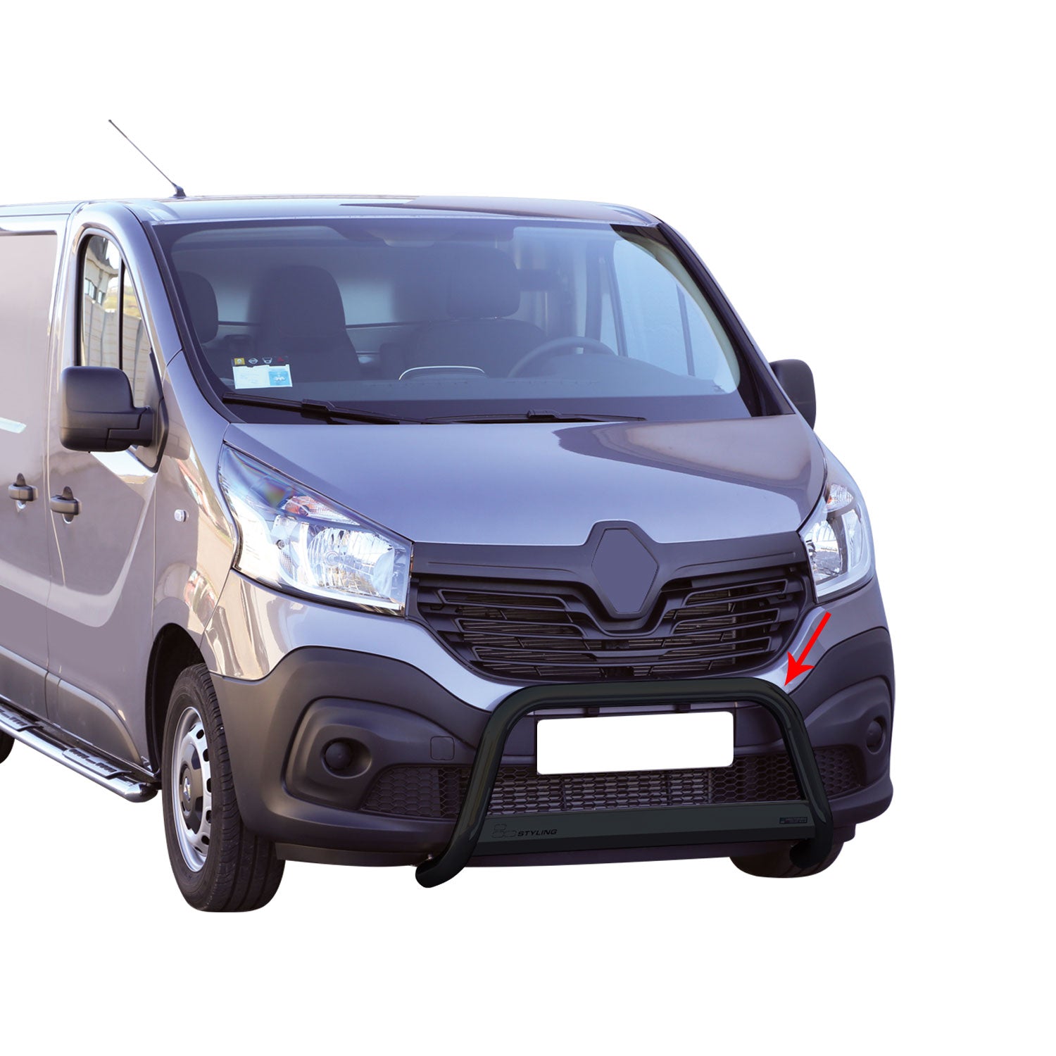 Frontbügel Frontschutzbügel für Renault Trafic 2014-2019 ø63mm Stahl Schwarz