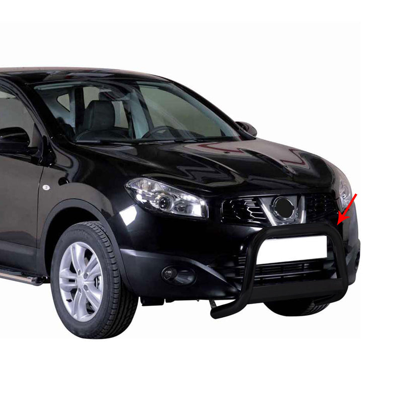 Frontbügel Frontschutzbügel für Nissan Qashqai 2010-2013 ø63mm Stahl Schwarz