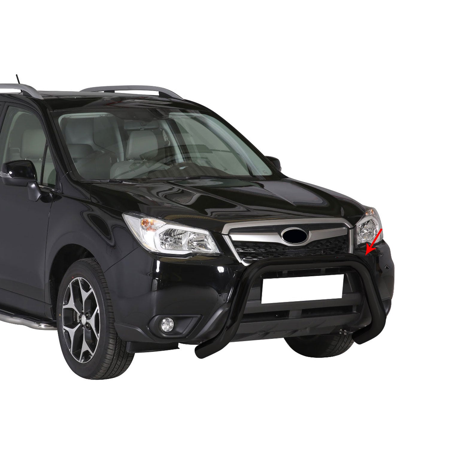 Frontbügel Frontschutzbügel für Subaru Forester IV 2013-2015 ø76mm Stahl Schwarz