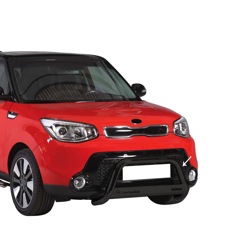 Frontbügel Frontschutzbügel für Kia Soul 2013-2017 ø63mm Stahl Schwarz Schutz