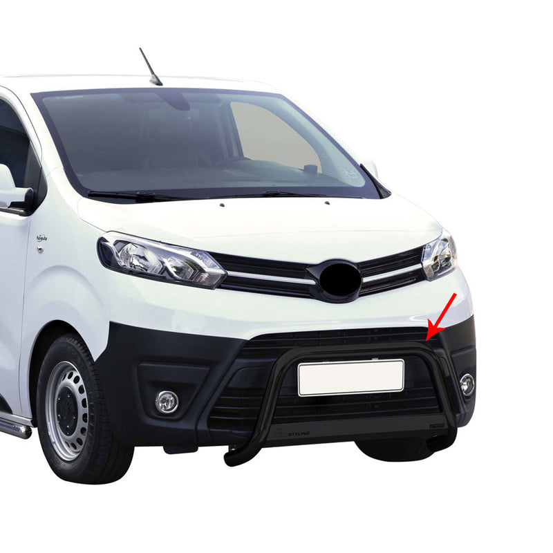 Frontbügel Frontschutzbügel für Toyota Proace 2016-2019 ø63mm Schwarz Schutz