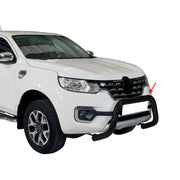 Frontbügel Frontschutzbügel für Renault Alaskan 2017-2021 ø63 Edelstahl Schwarz