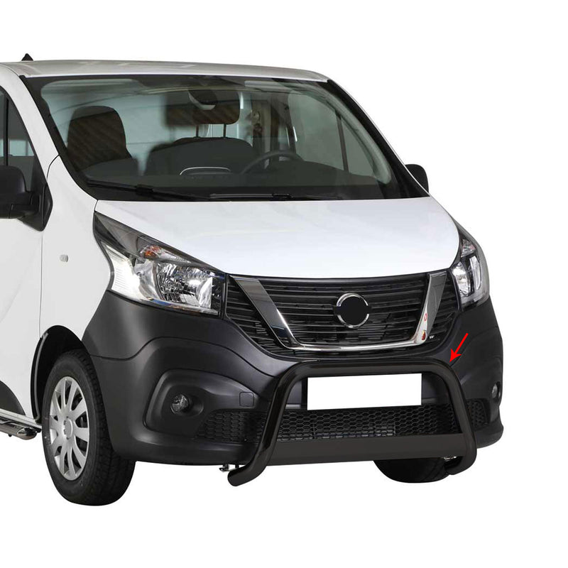 Frontbügel Frontschutzbügel für Nissan NV300 2016-2021 ø63mm Stahl Schwarz