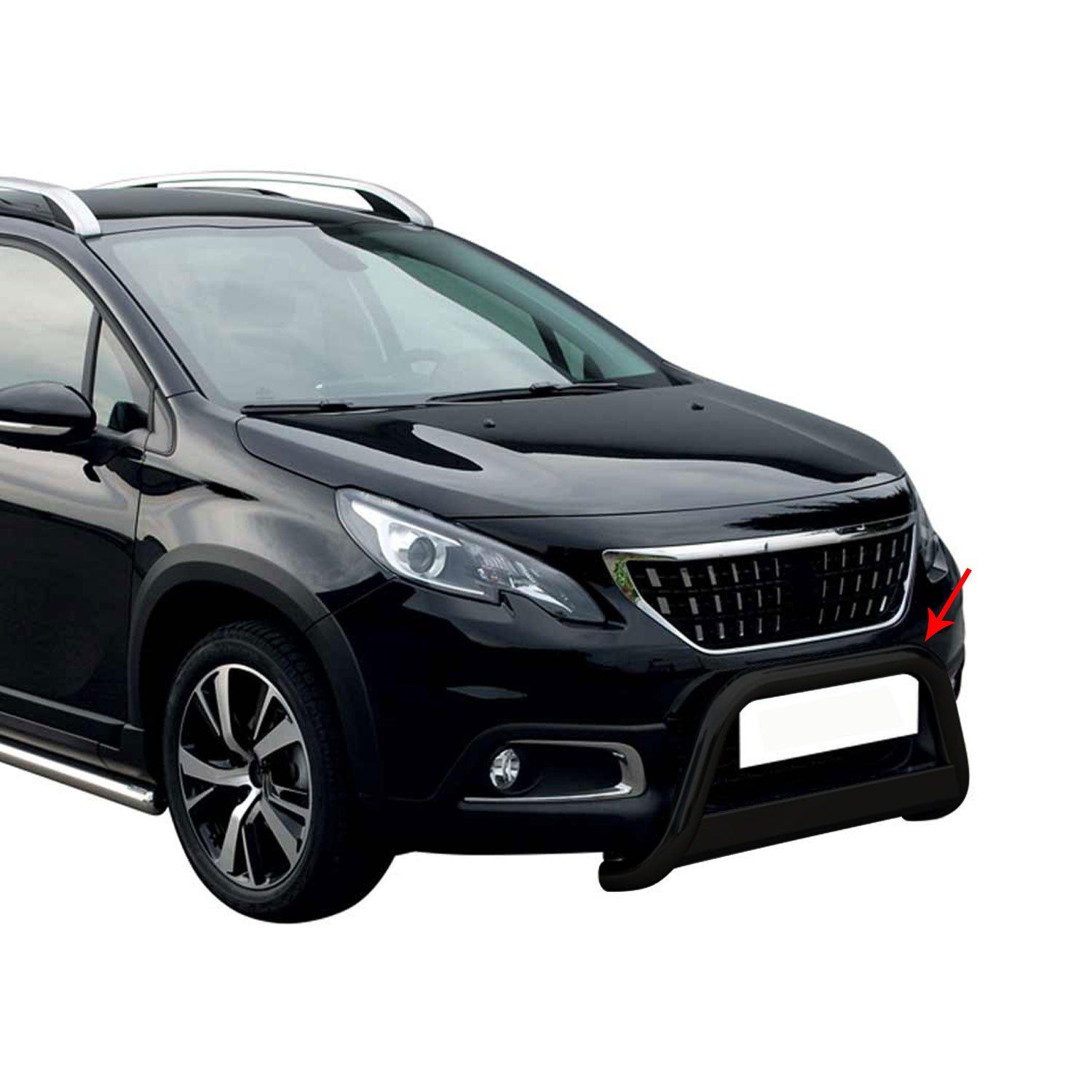 Frontbügel Frontschutzbügel für Peugeot 2008 2016-2019 ø63mm Stahl Schwarz
