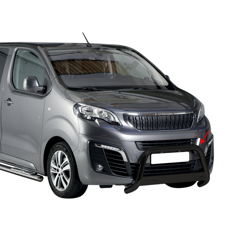 Frontbügel Frontschutzbügel für Peugeot Expert Traveller 2016-2024 ø63 Schwarz