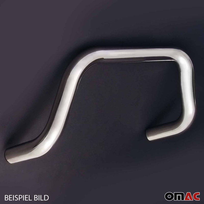 Frontbügel Frontschutzbügel für Nissan NP300 Navara 2016-2021 ø76mm Stahl Silber
